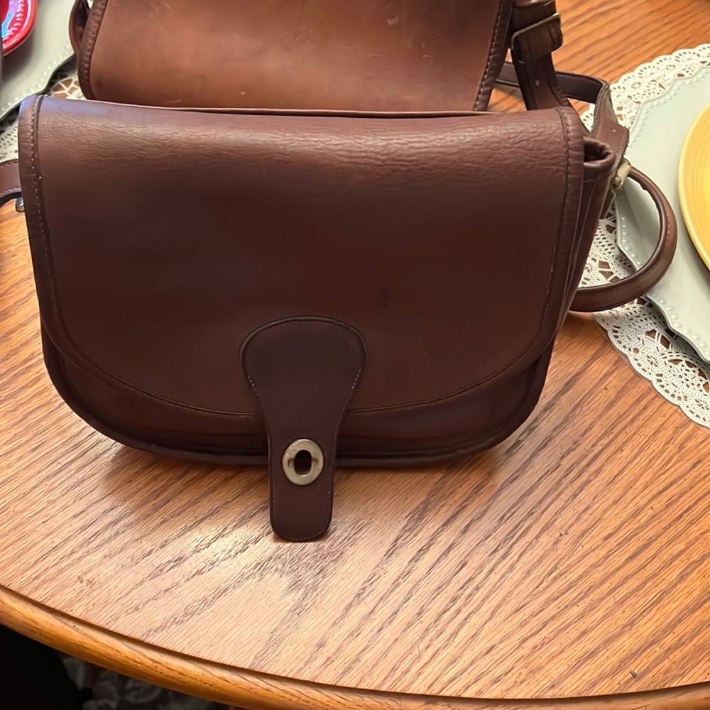 Vintage Coach Patrica Flap bag and original Sadderly bag